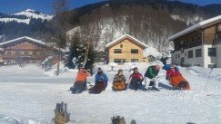 Sneeuwpret tijdens de Winterweek in Oostenrijk